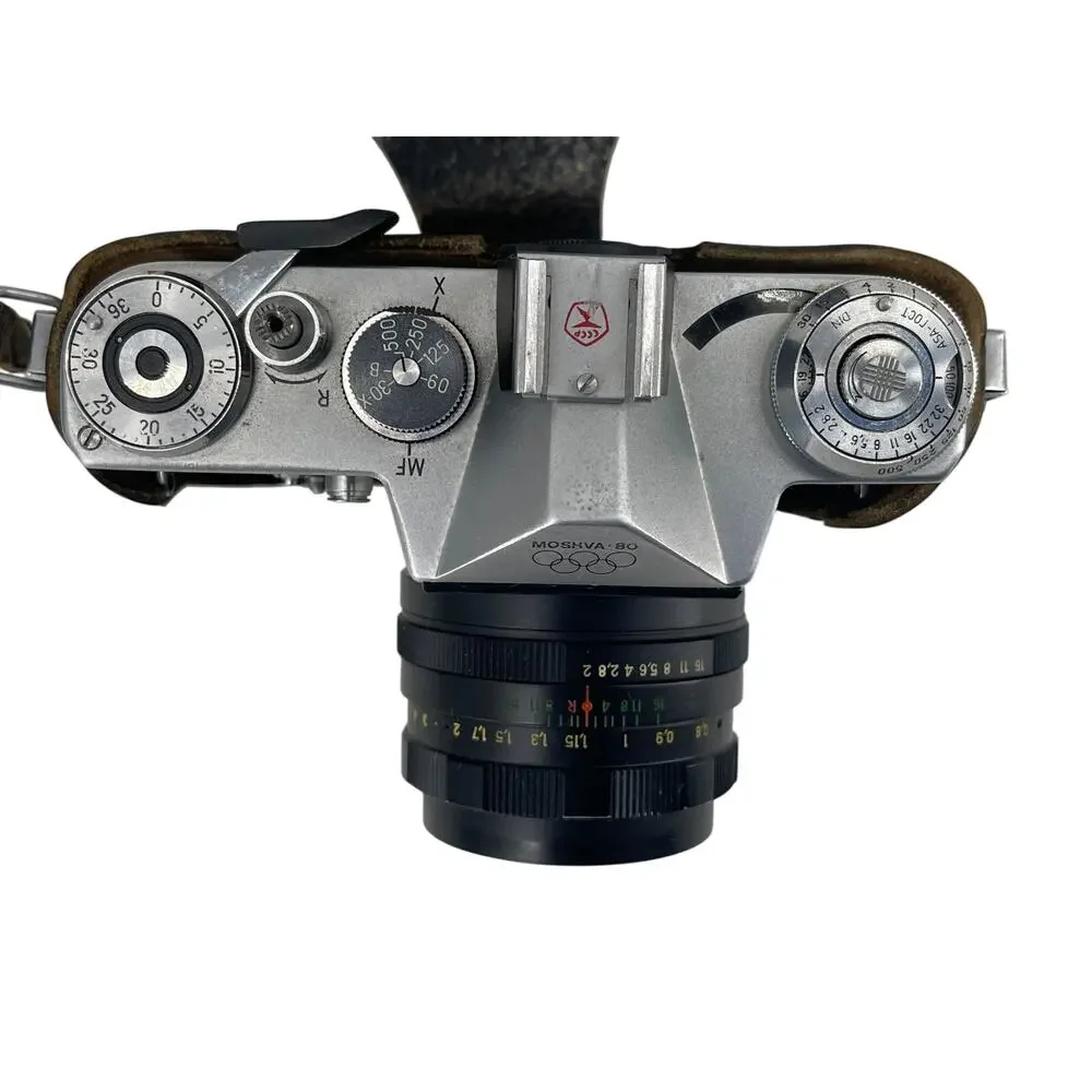 Zenit EM Moscow 80 Olympic 35mm SLR Film Camera w/ Helios-44M 58mm